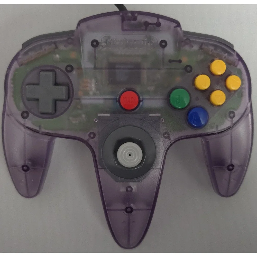 Nintendo NUS-005 N64 Controller Atomic Purple Translucent Kitsch-Bent Joystick